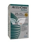Accu-Chek Tesztcsík Active vércukorszintmérő készülékhez 25db • Egészségbolt