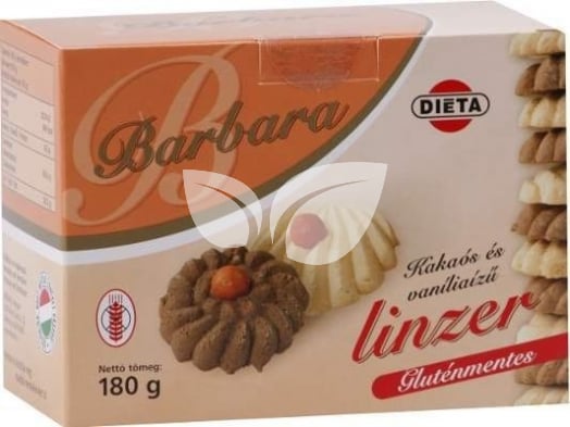 Barbara Gluténmentes Kakaós Vaníliás linzer 180g • Egészségbolt