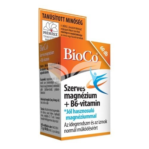 BioCo Szerves Magnézium + B6-vitamin tabletta • Egészségbolt