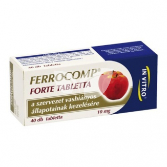 Ferrocomp forte tabletta 10 mg