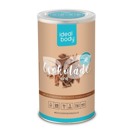 IdealBody® fehérje-turmixpor, csokoládés, gluténmentes, 15 adag • Egészségbolt