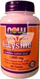 Now L-Lysine 1000mg tabletta