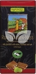 Rapunzel Rumos-szőlős-mogyorós csokoládé 100g