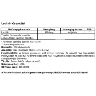 Vitamin Station Lecithin gélkapszula - 2.