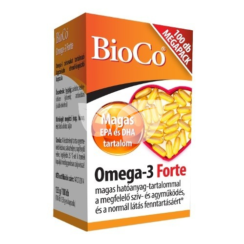 BioCo Omega-3 Forte Megapack lágyzselatin kapszula