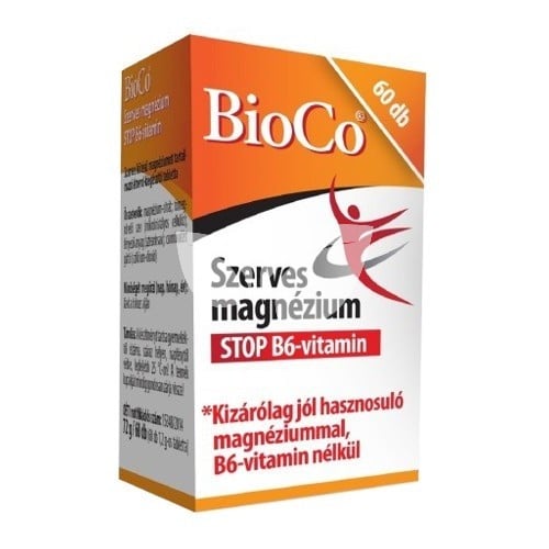 BioCo Szerves magnézium STOP B6-vitamin tabletta • Egészségbolt