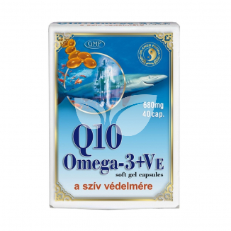Dr.Chen Q10-koenzim+Omega-3 lágyzselatin kapszula E-vitaminnal