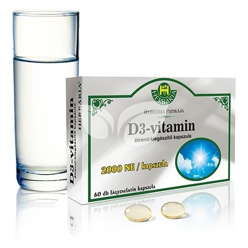Herbária D3-vitamin 2000 NE étrend-kiegészítő kapszula • Egészségbolt
