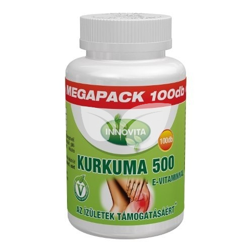 Innovita Kurkuma tabletta E-vitaminnal 500mg MEGAPACK • Egészségbolt