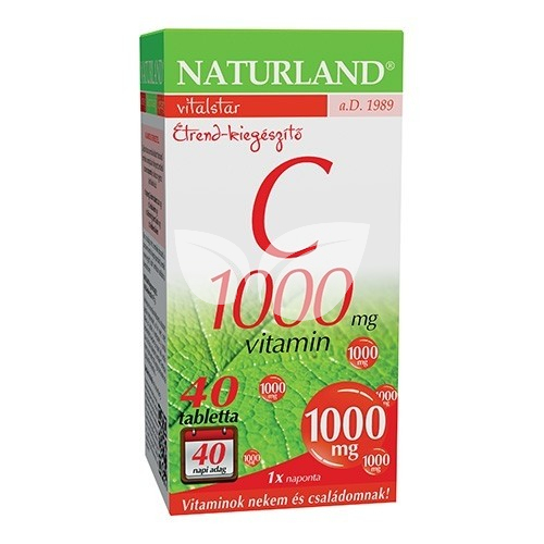 Naturland 1000 mg C-vitamin tabletta • Egészségbolt