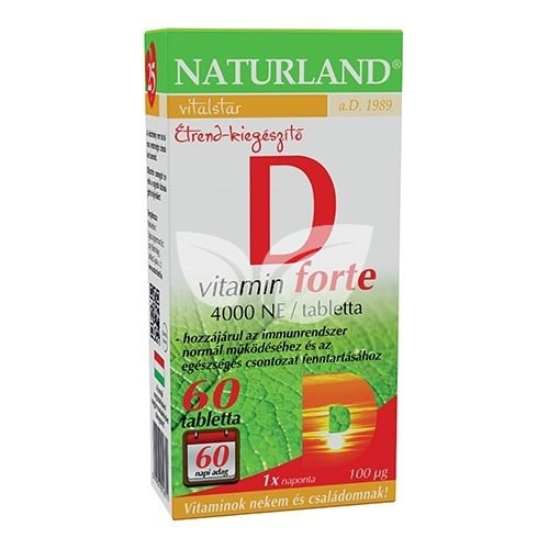 Naturland D-Vitamin forte tabletta            