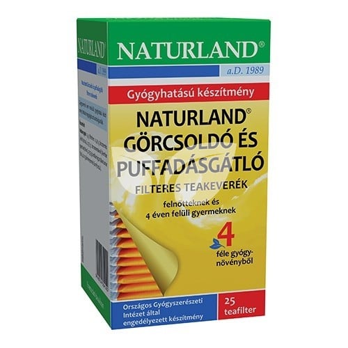 Naturland Görcsoldó és puffadásgátló filteres teakeverék