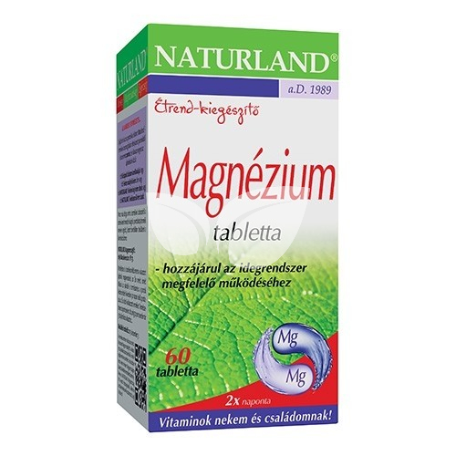Naturland Magnézium tabletta • Egészségbolt