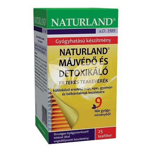 Naturland Májvédő és Detoxikáló filteres teakeverék