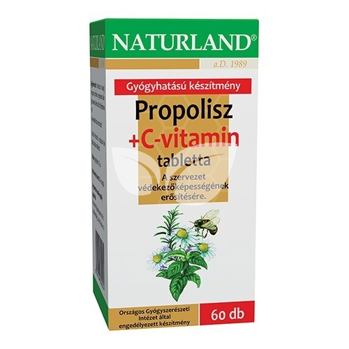 Naturland  Propolisz + C-vitamin tabletta • Egészségbolt