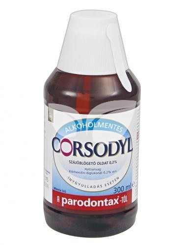 Corsodyl Szájfertőtlenítő alkoholmentes • Egészségbolt