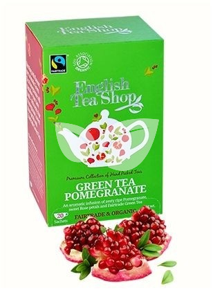 English Tea Shop Bio Gránátalmás Zöld tea • Egészségbolt