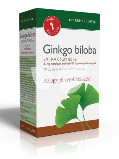Interherb Napi1 Ginkgo Biloba extraktum kapszula • Egészségbolt