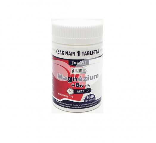 JutaVit Magnézium+B6+D3 tabletta nyújtott felszívódású • Egészségbolt