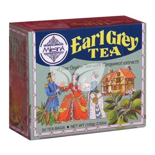 Mlesna Earl Grey tea Filteres, bergamot aromával • Egészségbolt