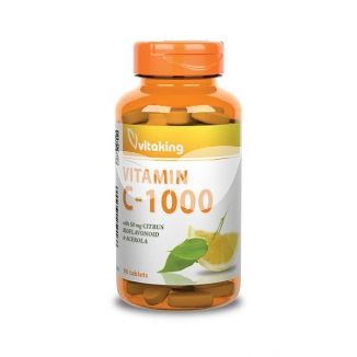 Vitaking C-vitamin 1000mg Bioflavonoid +Acerola+Csipkebogyó tabletta