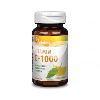 Vitaking C-vitamin 1000mg Bioflavonoid+Acerola+Csipkebogyó tabletta
