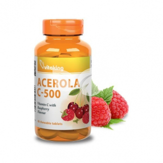 Vitaking C-vitamin 500mg Acerola Rágótabletta