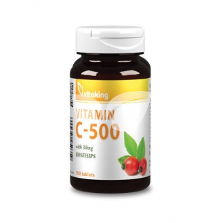 Vitaking C-vitamin 500mg Csipkebogyó tabletta