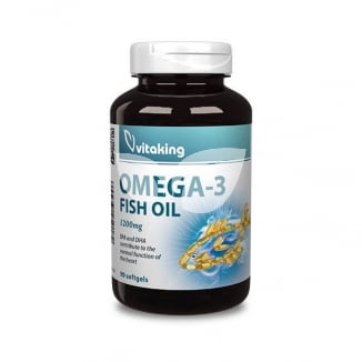 Vitaking Omega-3 halolaj 1200mg gélkapszula
