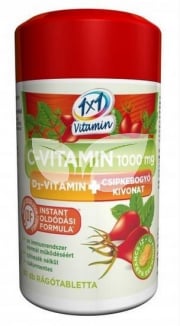 1X1 Vitaday C-vitamin 1000mg+D3 vitamin+csipkebogyó rágótabletta narancs