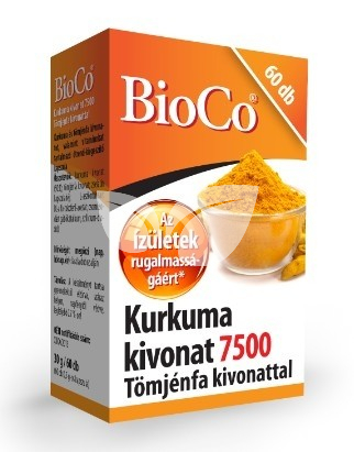 BioCo Kurkuma Kivonat 7500mg Tömjénfa Kivonattal tabletta • Egészségbolt