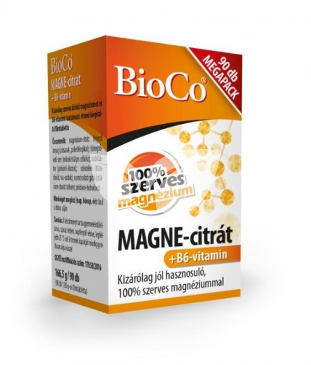 BioCo Magne-citrát+B6-vitamin Megapack kapszula