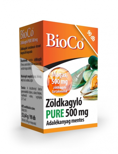 BioCo Zöldkagyló Pure 500mg kapszula • Egészségbolt