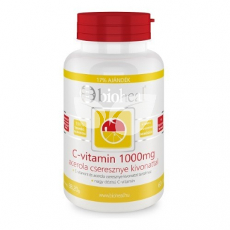 Bioheal C-vitamin 1000 mg 70db Acerola cseresznye kivonattal tabletta