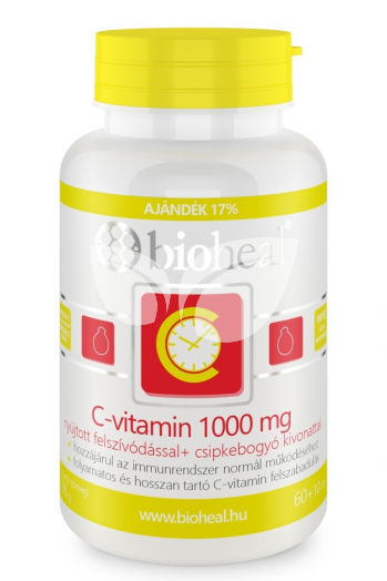 Bioheal C-vitamin 1000mg Csipkebogyós 70db tabletta nyújtott felszívódással • Egészségbolt