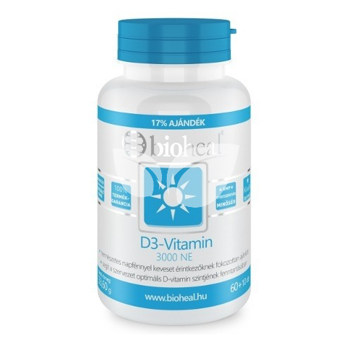 Bioheal D3-vitamin 3000 NE kapszula • Egészségbolt