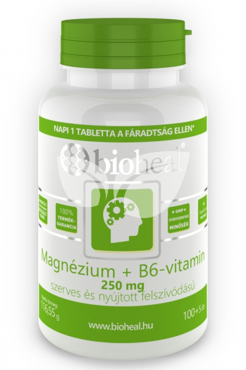 Bioheal Magnézium + B6-vitamin filmtabletta • Egészségbolt