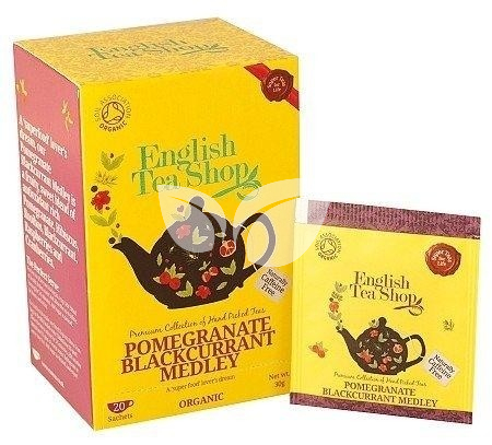 English Tea Shop 20 Bio Gránátalma-Feketeribizli Mix tea • Egészségbolt