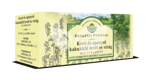 Herbária Kerti kakukkfű filt. tea Megfázásra • Egészségbolt