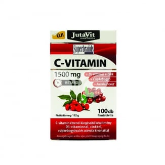 JutaVit C-vitamin+D3 1500mg csipkebogyó+acerola tabletta - 2.