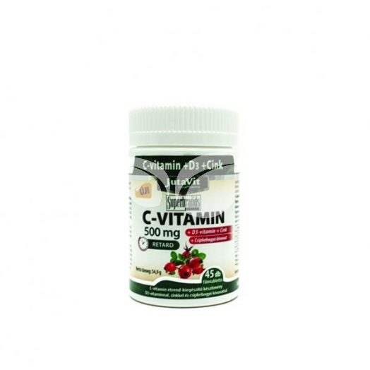 JutaVit C-Vitamin+D3 500mg csipkebogyó kivonattal tabletta • Egészségbolt