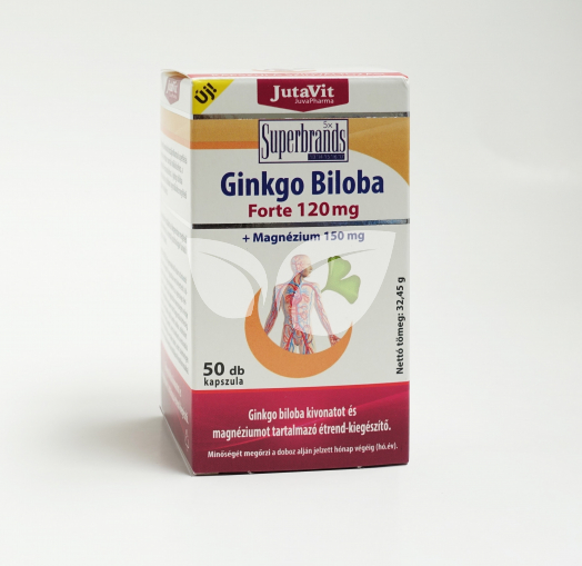 JutaVit Ginkgo Biloba 120mg+Magnézium 150mg tabletta • Egészségbolt