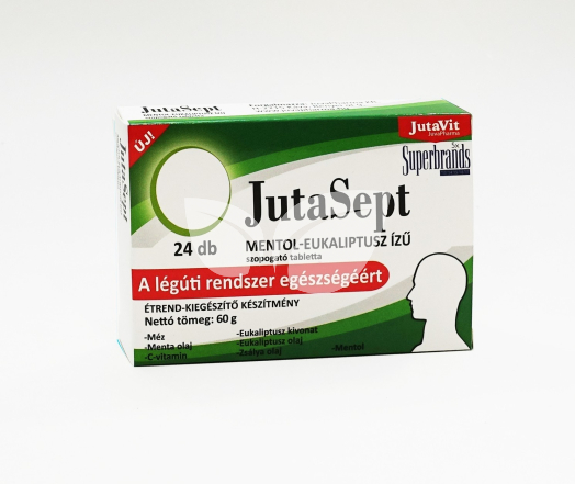 JutaVit JutaSept szopogató tabletta MENTOL-EUKALIPTUSZ 24x • Egészségbolt