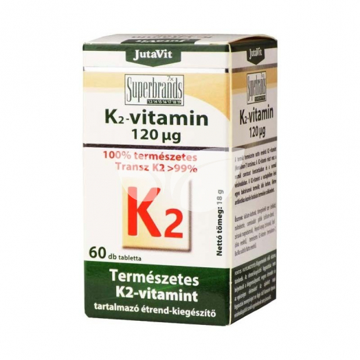 JutaVit K2 vitamin 120µg 60x • Egészségbolt