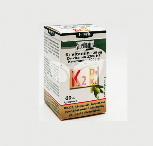Jutavit K2+D3+K1 Vitamin Lágykapszula • Egészségbolt