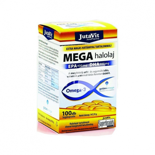 JutaVit Mega Halolaj Omega-3 100x • Egészségbolt