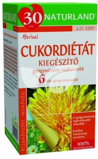 Naturland Cukordiétát kiegészítő gyógynövény teakeverék • Egészségbolt