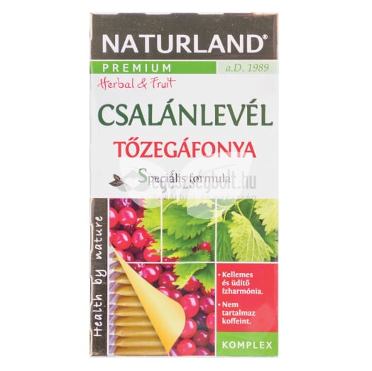 Naturland Tea Csalánlevél-Tőzegáfonya • Egészségbolt