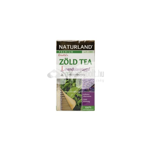 Naturland Zöld Tea Levendulavirággal • Egészségbolt