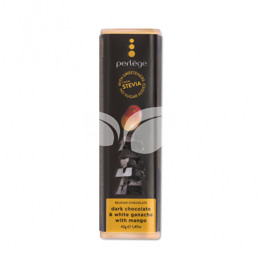 Perlége Belga Stevia Étcsokoládé Mangós 42G • Egészségbolt